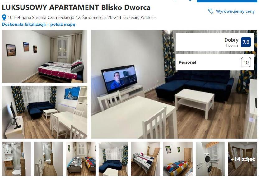 Luksusowy Apartament Przy Dworcu Щецин Экстерьер фото